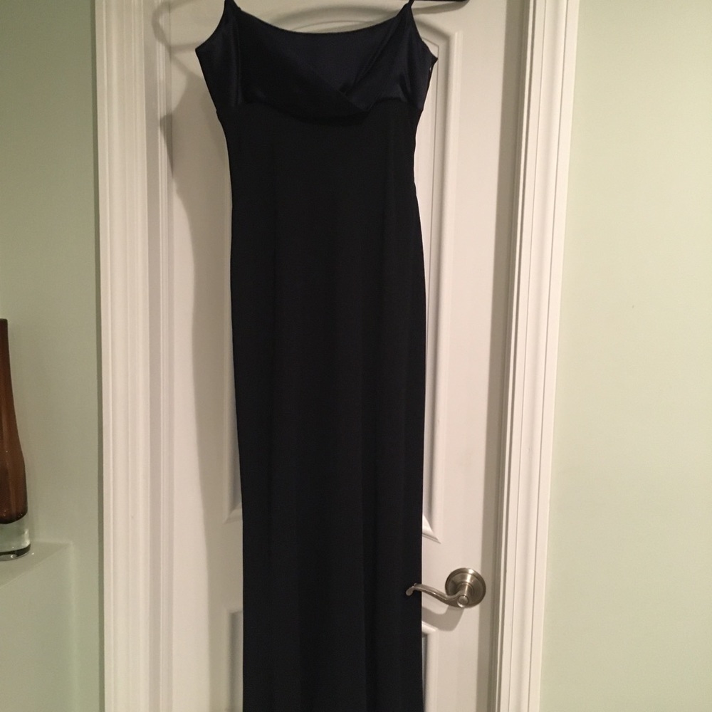 Woman’s formal gown in Navy from Jones of NY